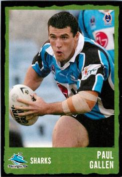 2004 Daily Telegraph NRL #183 Paul Gallen Front